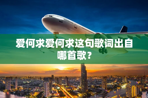 爱何求爱何求这句歌词出自哪首歌？