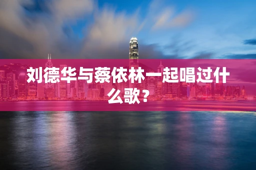 刘德华与蔡依林一起唱过什么歌？