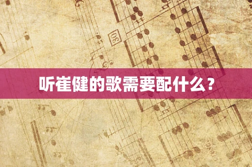 听崔健的歌需要配什么？