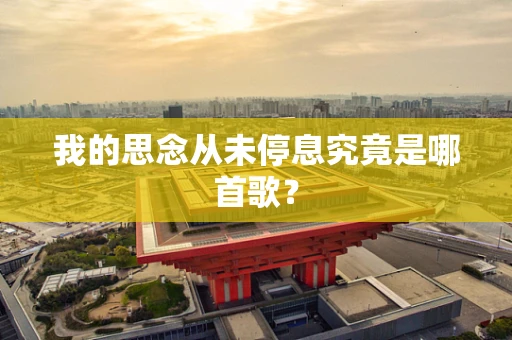 我的思念从未停息究竟是哪首歌？