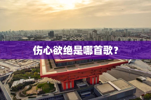 伤心欲绝是哪首歌？