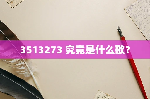 3513273 究竟是什么歌？