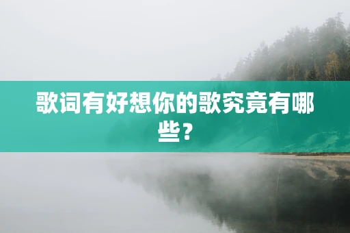 歌词有好想你的歌究竟有哪些？