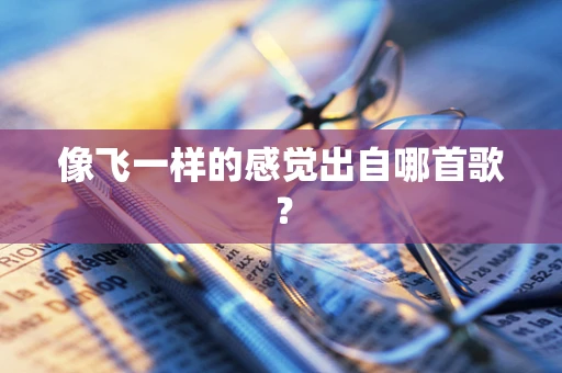 像飞一样的感觉出自哪首歌？