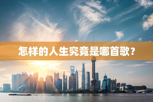 怎样的人生究竟是哪首歌？