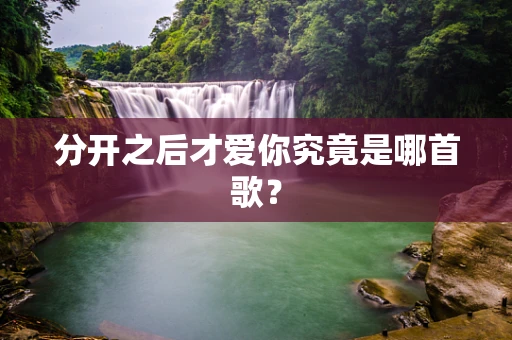 分开之后才爱你究竟是哪首歌？