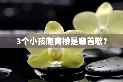 3个小孩爬高楼是哪首歌？