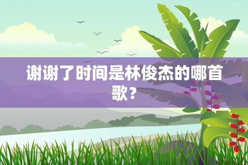谢谢了时间是林俊杰的哪首歌？