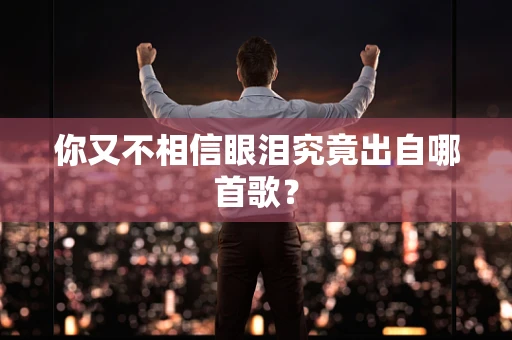 你又不相信眼泪究竟出自哪首歌？