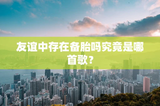 友谊中存在备胎吗究竟是哪首歌？