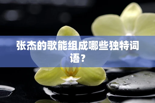 张杰的歌能组成哪些独特词语？