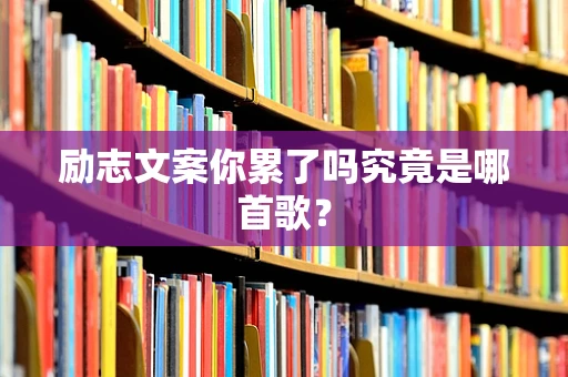 励志文案你累了吗究竟是哪首歌？