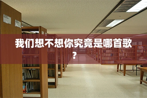 我们想不想你究竟是哪首歌？