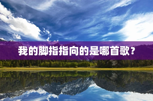 我的脚指指向的是哪首歌？