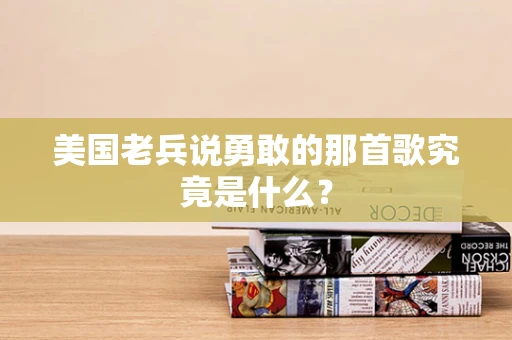 美国老兵说勇敢的那首歌究竟是什么？