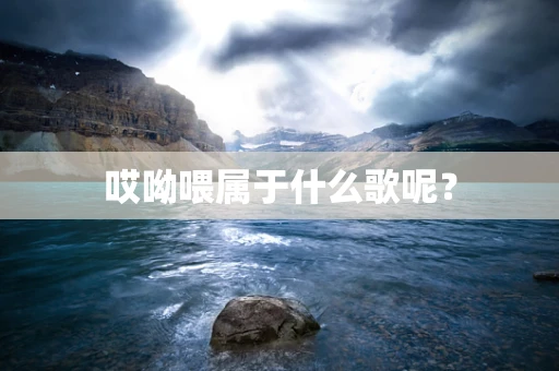 哎呦喂属于什么歌呢？