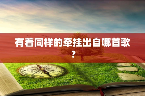 有着同样的牵挂出自哪首歌？