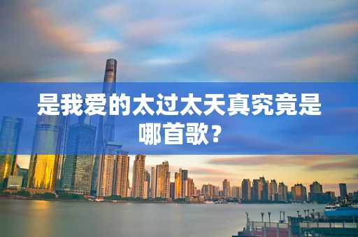 是我爱的太过太天真究竟是哪首歌？