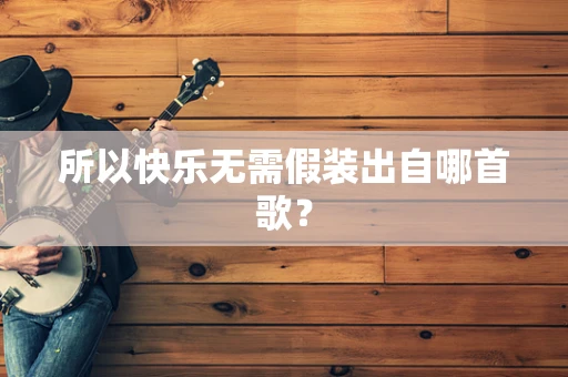 所以快乐无需假装出自哪首歌？