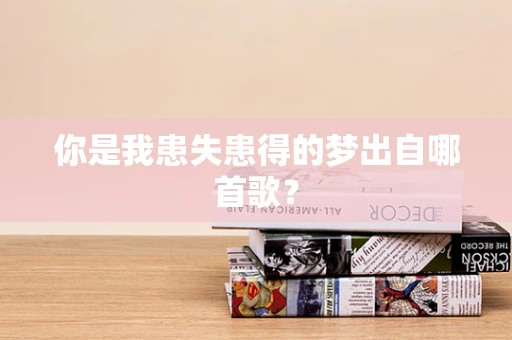 你是我患失患得的梦出自哪首歌？