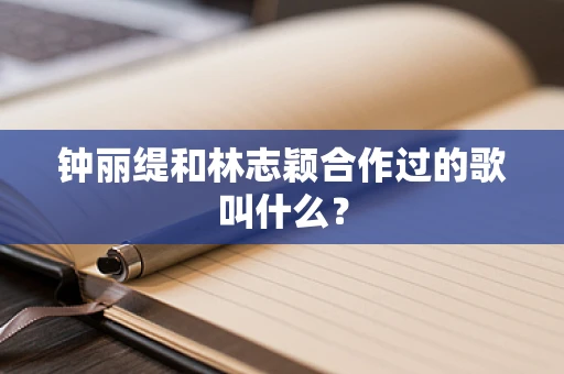 钟丽缇和林志颖合作过的歌叫什么？