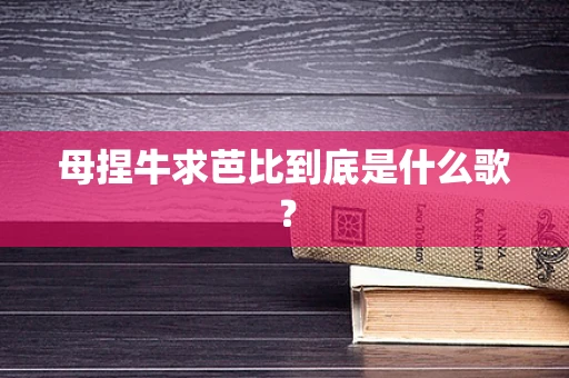 母捏牛求芭比到底是什么歌？