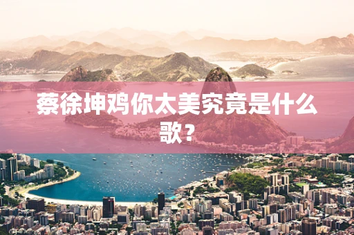 蔡徐坤鸡你太美究竟是什么歌？