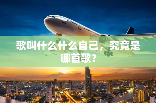 歌叫什么什么自己，究竟是哪首歌？
