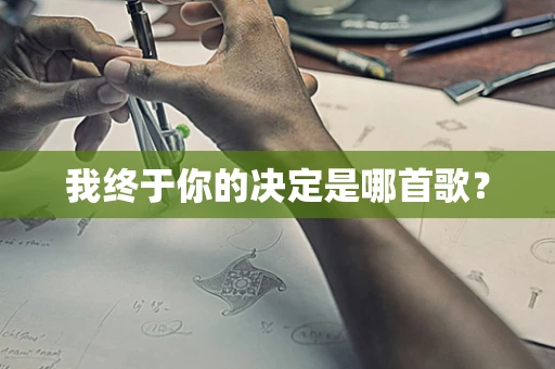 我终于你的决定是哪首歌？