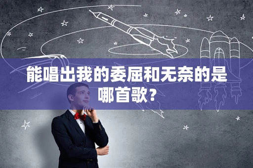 能唱出我的委屈和无奈的是哪首歌？