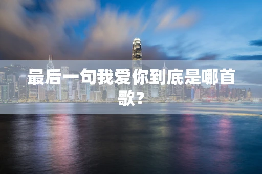 最后一句我爱你到底是哪首歌？