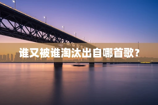 谁又被谁淘汰出自哪首歌？