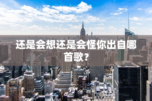 还是会想还是会怪你出自哪首歌？