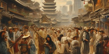 今古行人都爱行什么歌？